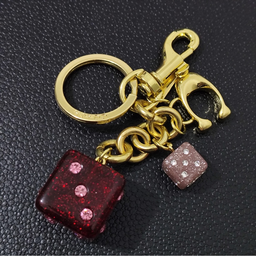 Coach Glitter Dice Keychain Charm - Picture 4 of 9